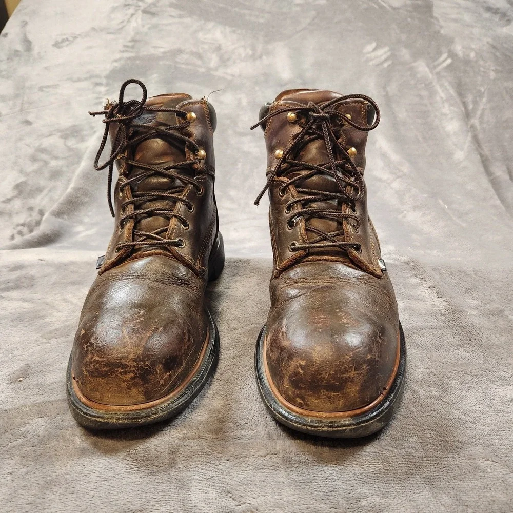 Red Wing Boots Mens 10 Brown Leather DynaForce 6-inch‎ Waterproof Safety Toe